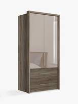 Thumbnail for your product : John Lewis & Partners Satis Combi Storage 100cm Wardrobe with Bronzed Mirrored Hinged Doors