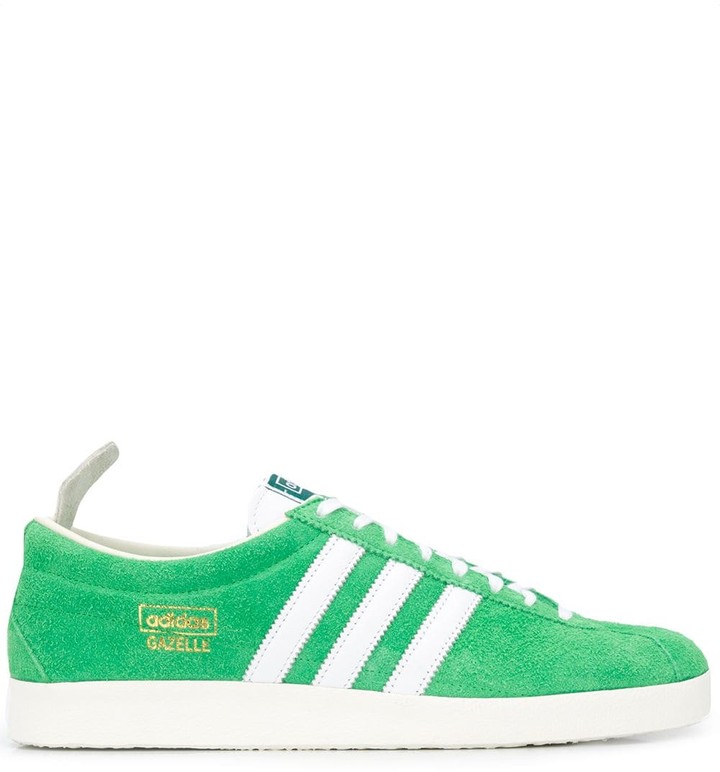 adidas green suede shoes