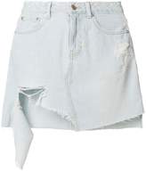 Thumbnail for your product : Sjyp ripped denim skirt
