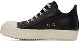 Thumbnail for your product : Rick Owens Black Leather Low Sneakers