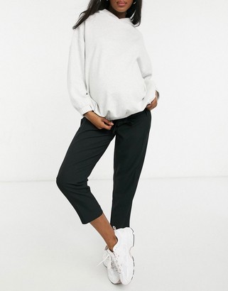 ASOS Maternity DESIGN Maternity under bump tailored tie waist tapered ankle grazer trousers