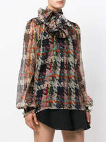 Thumbnail for your product : Blumarine sheer scarf neck blouse