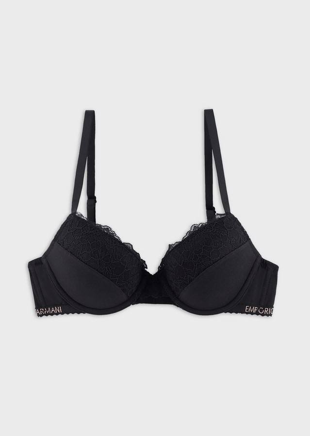 Emporio Armani PushUp Bra With Matching Lace Inserts ShopStyle