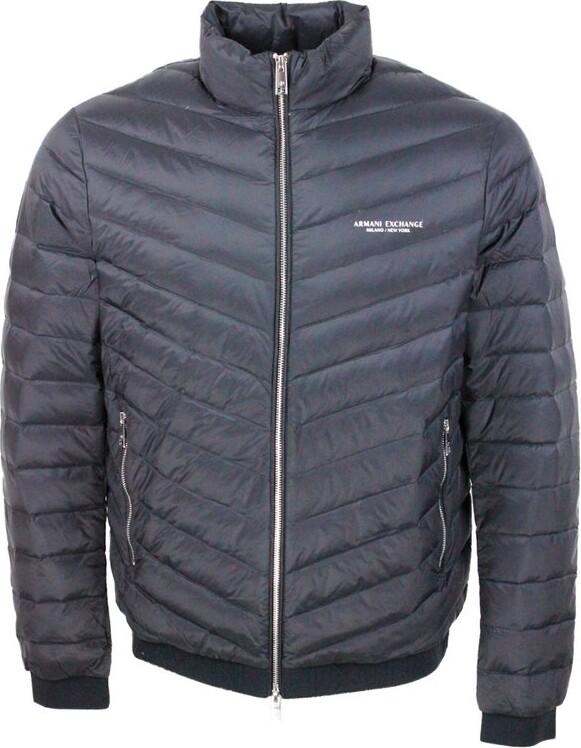 Armani Exchange High Neck Puffer Coat Armani Exchange Padded High