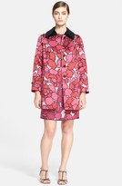 Thumbnail for your product : Marc Jacobs Velvet Trim Petal Print Coat