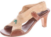 Thumbnail for your product : Henry Cuir Embellished Suede Sandals