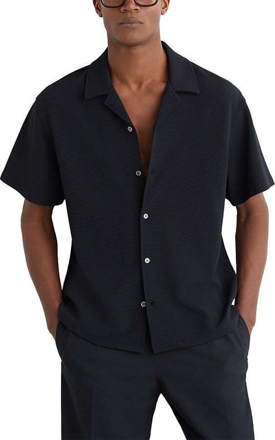 Reiss Textured Cuban Shirt