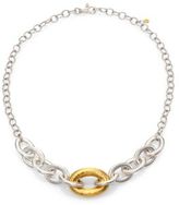 Thumbnail for your product : Gurhan Galahad 24K Yellow Gold & Sterling Silver Mixed Link Necklace