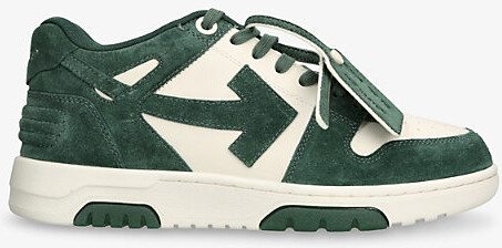 Off-White Mens Dark Green Out Of Office Leather Trainers Eur 43 / 9 Uk Men