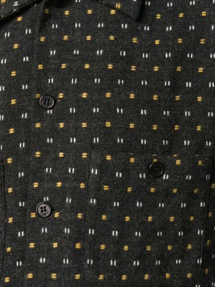 Saint Laurent stitched pattern shirt