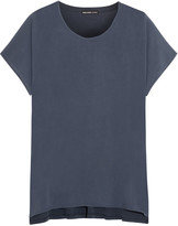 Thumbnail for your product : James Perse Oversize Collage voile and stretch-cotton jersey top