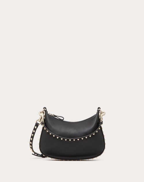 Valentino Garavani SMALL ROCKSTUD HOBO BAG IN GRAINY CALFSKIN ShopStyle