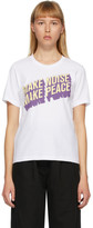Thumbnail for your product : Undercover White Make Noise, Make Peace T-Shirt