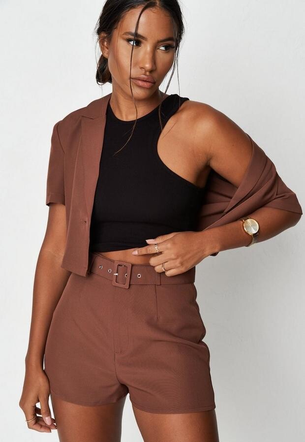 petite high waisted shorts