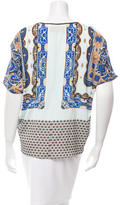 Thumbnail for your product : Clover Canyon Printed Tie Front Top