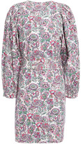 Thumbnail for your product : Vanessa Bruno Belted Floral-print Cotton-poplin Mini Dress