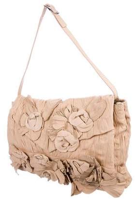 Valentino Rosette Shoulder Flap Bag