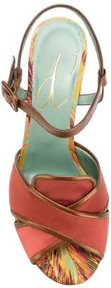 Paola D'arcano crossover strap sandals