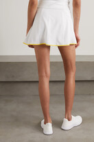 Thumbnail for your product : Full Court Sport Perforated Stretch-jersey Tennis Skirt - White