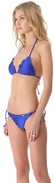 Thumbnail for your product : Luli Fama Cosita Buena Wavy Triangle Bikini Top