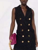 Thumbnail for your product : Balmain Double-Breasted Tuxedo Tweed Dress