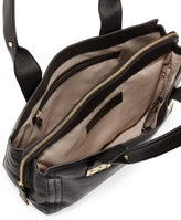 Thumbnail for your product : Foley + Corinna Plated Leather Satchel Bag, Black