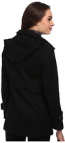 Thumbnail for your product : Kenneth Cole New York Wool Button Front Coat with Hood