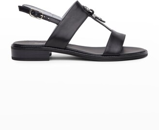 black flat sandals with ankle strap