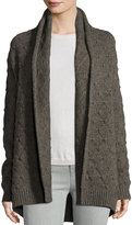 Thumbnail for your product : Vince Tuck-Stitch Knit Cardigan, Heather Stone