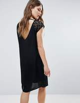 Thumbnail for your product : B.young Midi Dress With Lace Sleeve & Open Back