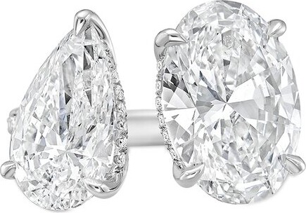 Diana M Lab Grown Diamonds Diana M. 14K 3.00 Ct. Tw. Lab-Grown Diamond Two-Stone Ring