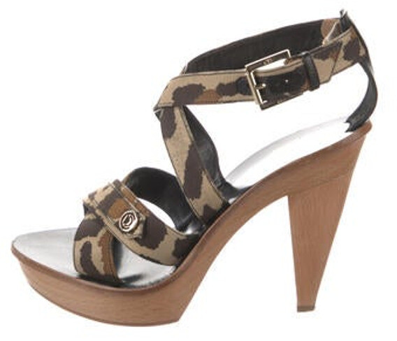 brown christian dior sandals