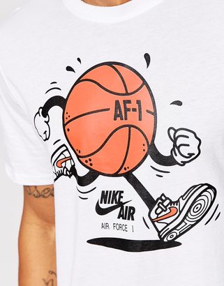 Nike T-Shirt With Basketball Mascot Print