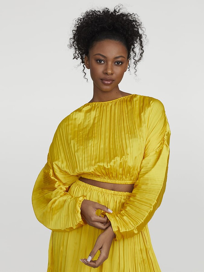 Monifa Puff-Sleeve Crop Top - Gabrielle Union Collection - ShopStyle