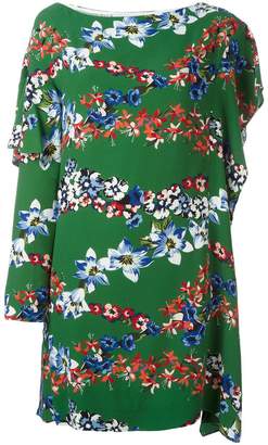 MSGM floral print asymmetric dress