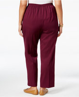 Thumbnail for your product : Alfred Dunner Plus Size Sierra Madre Collection Pull-On Straight-Leg Pants