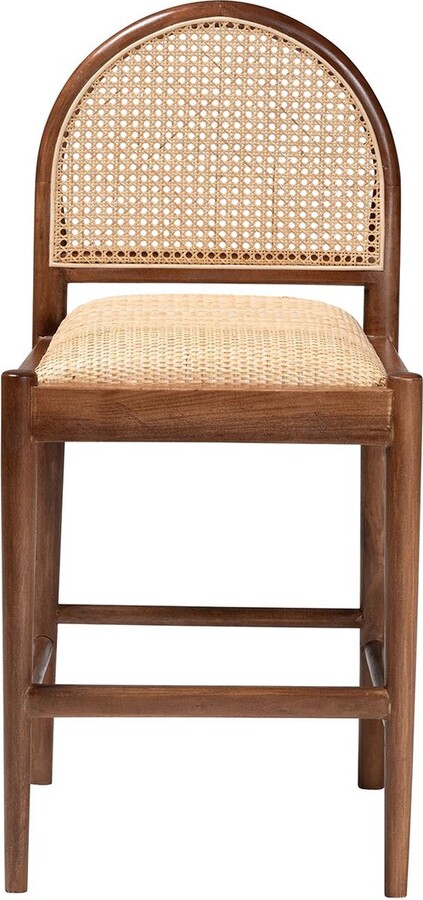 Baxton Studio Maryland Modern Wood Counter Stool