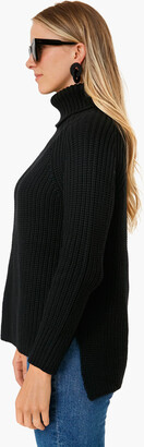 525 America Black Shaker Turtleneck Sweater