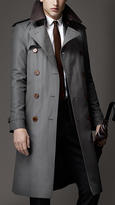 Thumbnail for your product : Burberry Long Alligator Collar Trench Coat