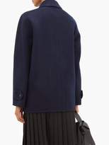 Thumbnail for your product : Acne Studios Okera Single-breasted Double-faced Wool Coat - Womens - Navy