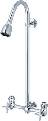 Central Brass Double 4 Arm Handles Exposed Shower Faucet