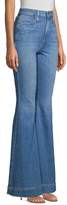 Thumbnail for your product : Alice + Olivia Jeans Beautiful High-Rise Unfinished, Split & Frayed Hem Flared Jeans