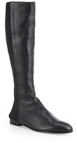 Thumbnail for your product : Manolo Blahnik Ambia Stretchy Leather Knee-High Boots
