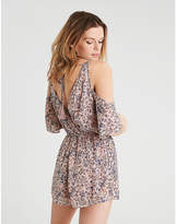 Thumbnail for your product : American Eagle AE Cold Shoulder Wrap Front Bell Sleeve Romper