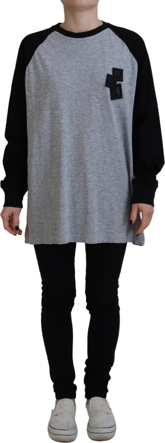 DSQUARED2 ² Cotton Raglan Long Sleeves Casual Women's Top (Pre-Owned)