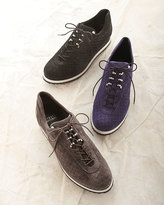 Thumbnail for your product : Stuart Weitzman Relay Suede Lace-Up Sneaker, Seal