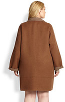 Thumbnail for your product : Eileen Fisher Eileen Fisher, Sizes 14-24 Alpaca-Blend Coat