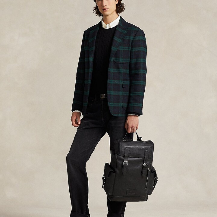 Ralph Lauren Pebbled Leather Backpack ShopStyle