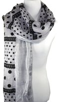 Thumbnail for your product : pür by pür cashmere Glam Collection - VINTAGE FLOCKED SCARF