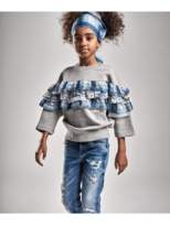 Thumbnail for your product : Diesel DieselGirls Grey Ruffle Trim Sweater